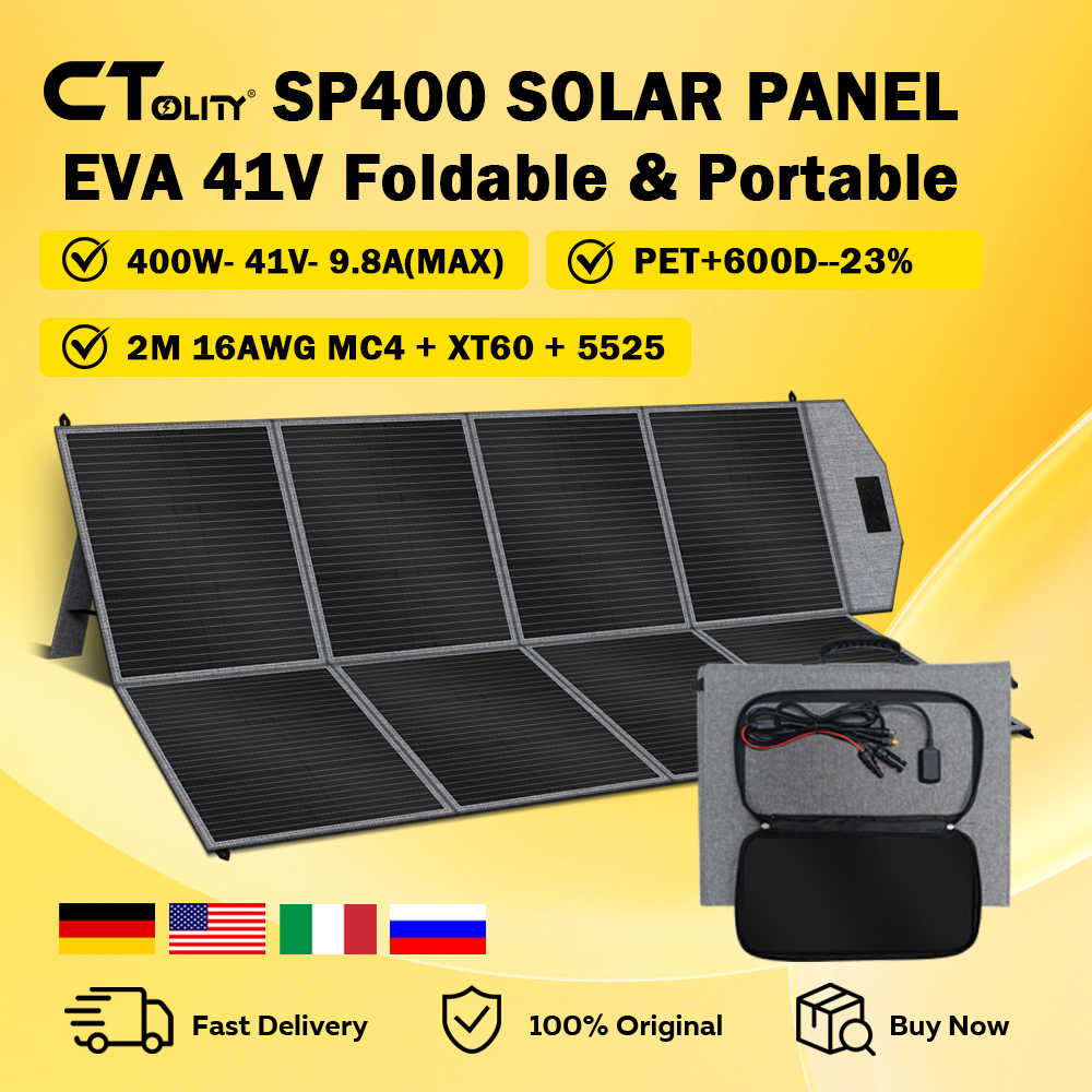 Usb Charger Dynamo - CTOLITY SP400 Portable Solar Panel 400W