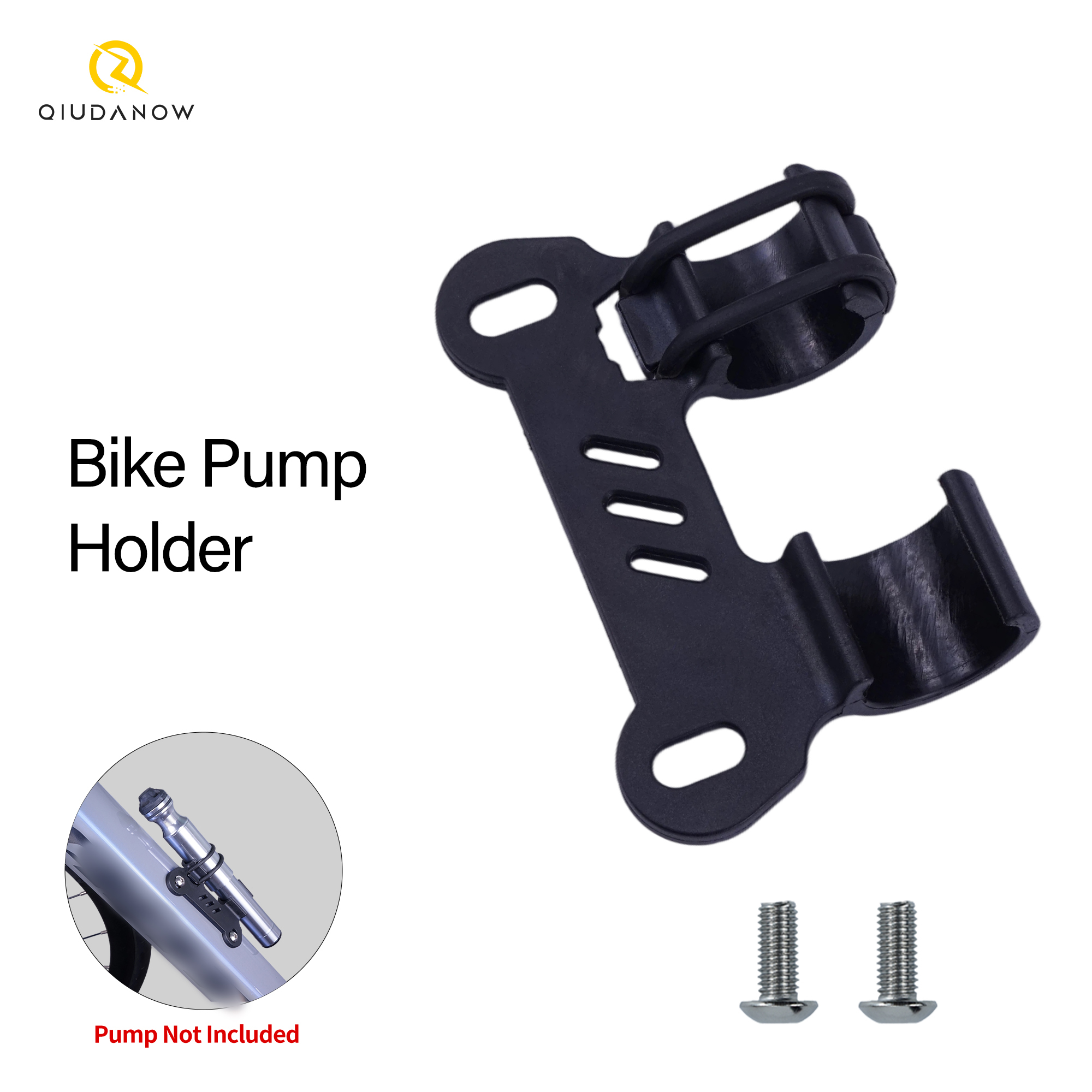 Bike Pump Frame Mount - Bike Pump Holder Bracket Fixed Clip