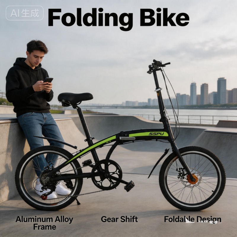Commuter Biking - UltraLight 20 Inch Folding Bike -