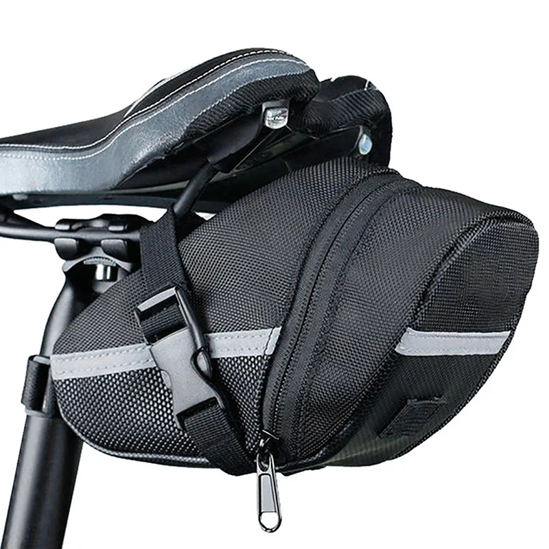 Saddle Bag Under Seat - Reflective Strip Bike Saddle Under Seat