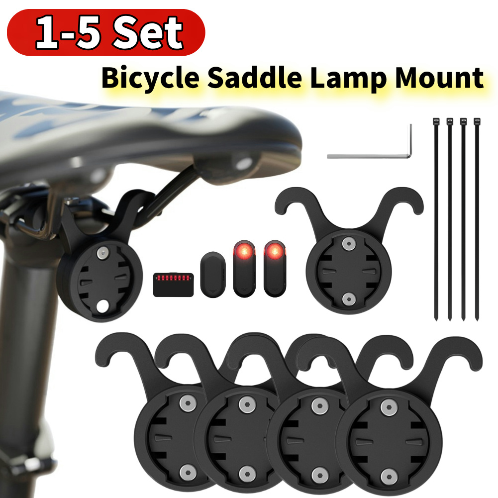 Commuting By Bike - 1-5Set Bicycle Saddle Lamp Mount Shockproof