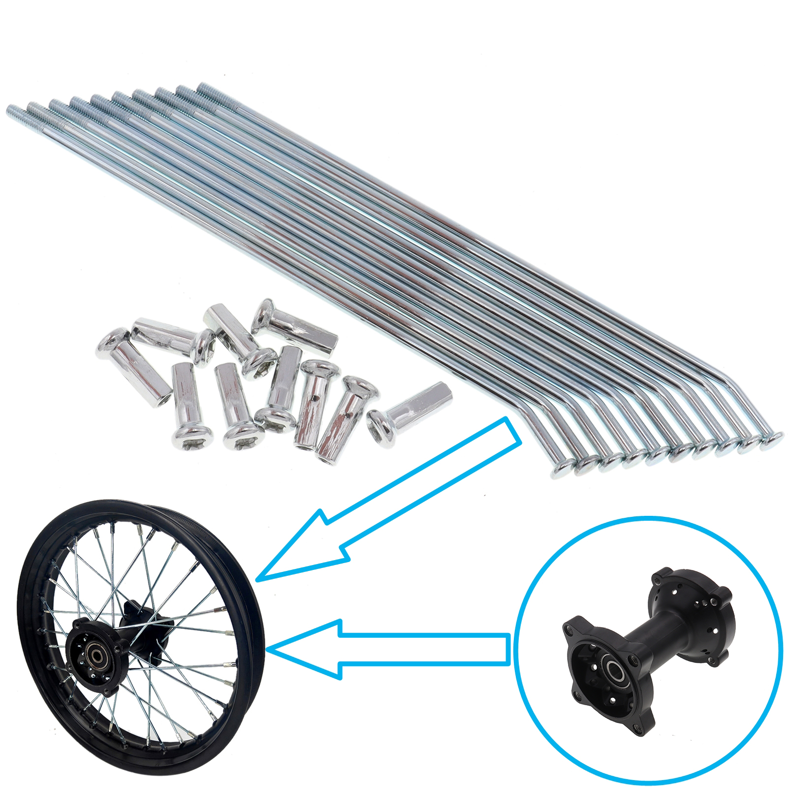 Dynamo Hub Front - 10Pcs/Set 10