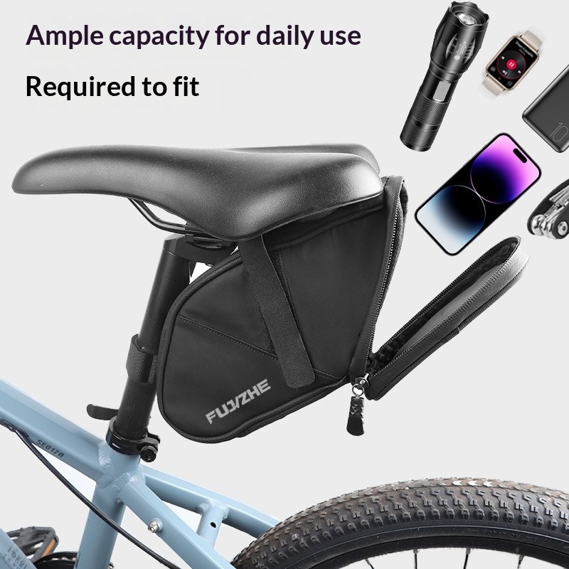 Saddle Bag Under Seat - Bicycle Saddle Bag Waterproof PU Bike