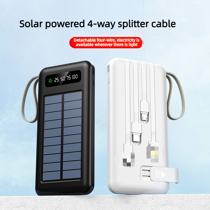 Usb Charger Dynamo - 10000/20000mAh Outdoor Solar Large-capacity Mobile Power