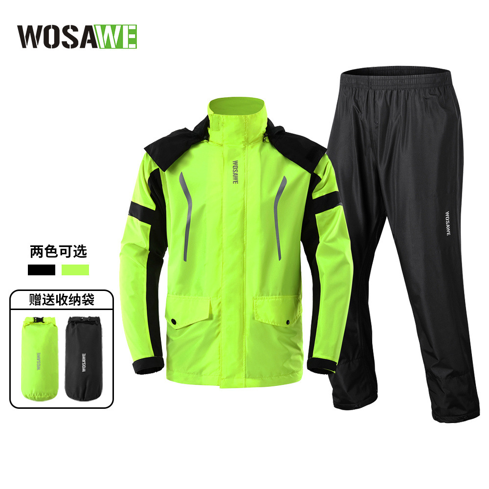 Cycling Commute Rain - WOSAWE Cycling Rain Suit Men Waterproof