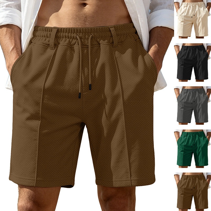 Cycling Shorts For Commute - Men's Solid Color Sports Loose Casual