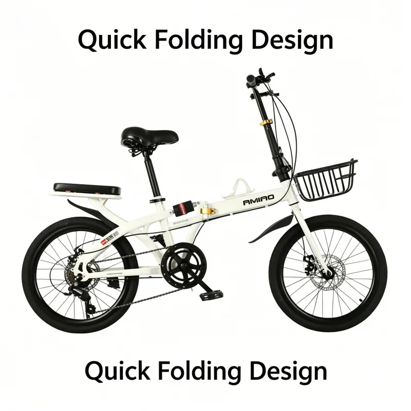 Commuter Biking - White Spoke Wheel Rear Seat Frame