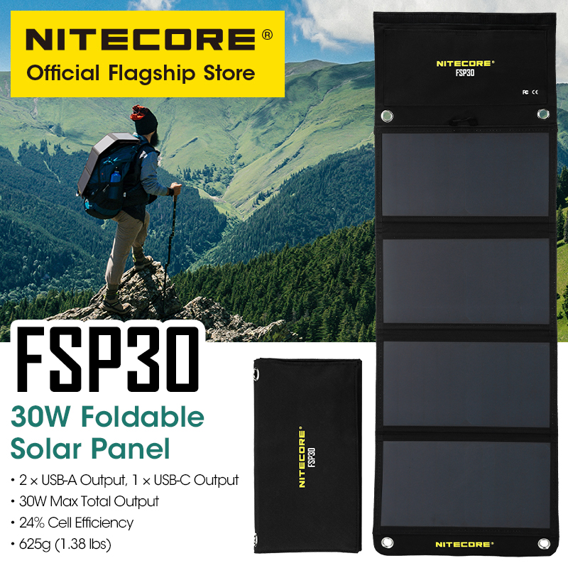 Usb Charger Dynamo - NITECORE FSP30 30W Portable Solar Panel