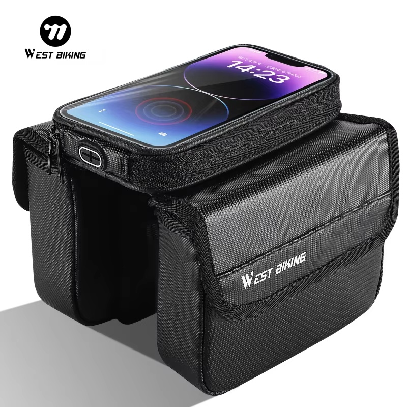 Cycling Journey - WEST BIKING Waterproof Bicycle Front Frame