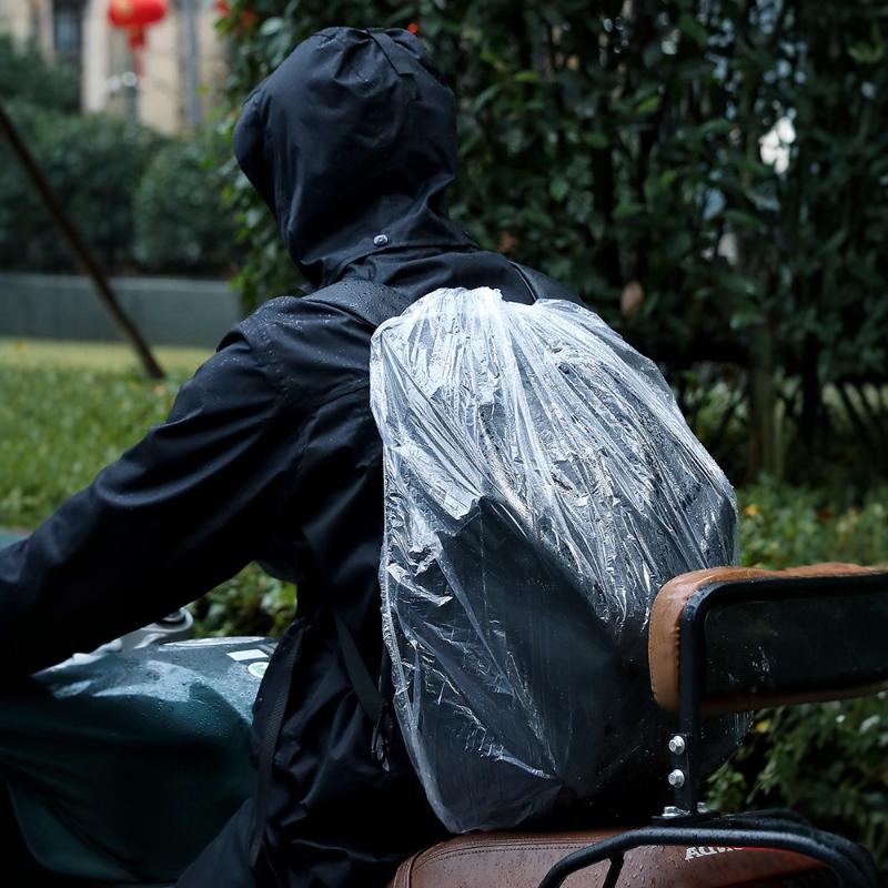 Disposable Backpack Rain Cover - Cycling Commute Rain ulasan dan harga