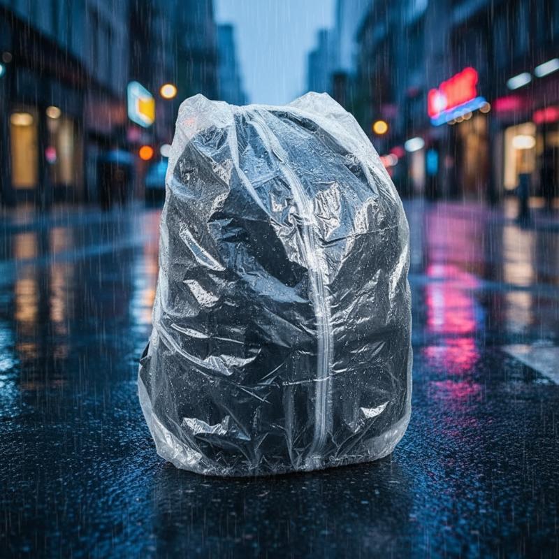 Disposable Backpack Rain Cover - Cycling Commute Rain ulasan dan harga