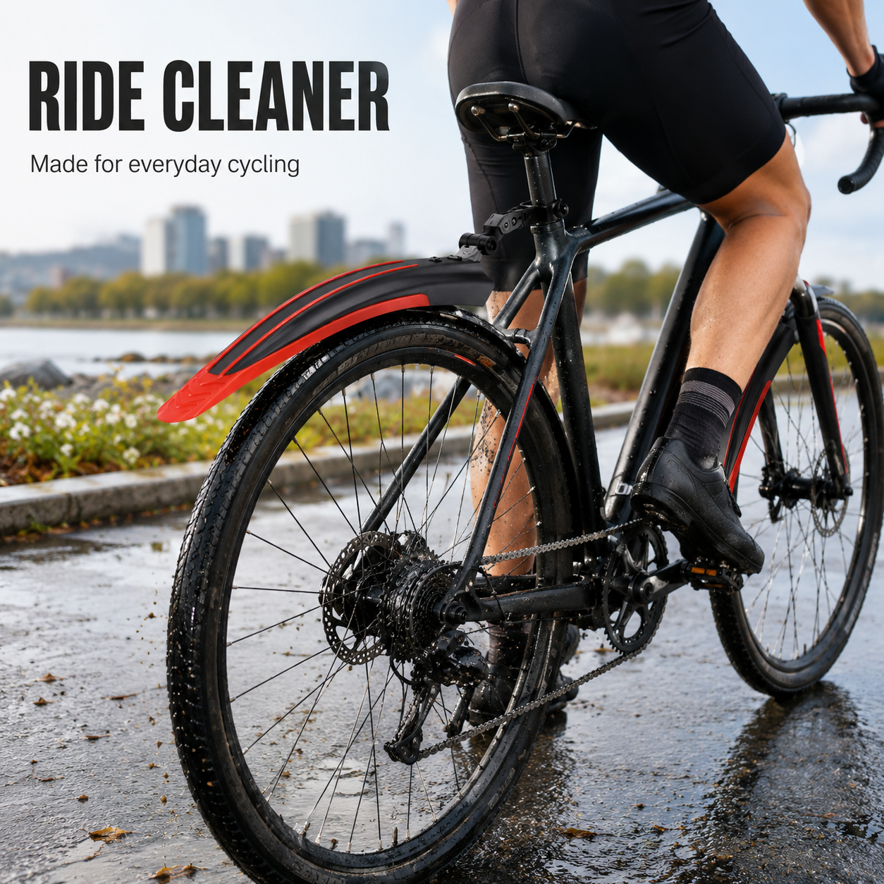 PINMOAP 2PCS Bicycle Mudguard  - Cycling Commute Rain ulasan dan harga