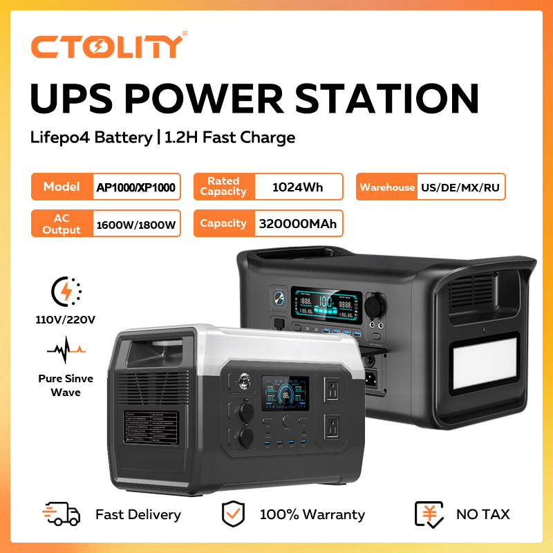 CTOLITY 1800W Portable Power S - Usb Charger Dynamo ulasan dan harga