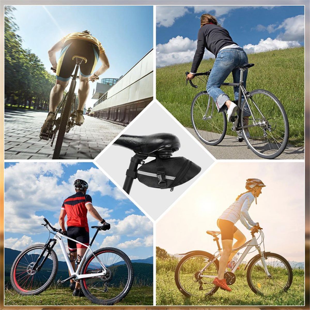 B72ABG 2 Pack Bike Seat Bag, B - Saddle Bag Under Seat ulasan dan harga