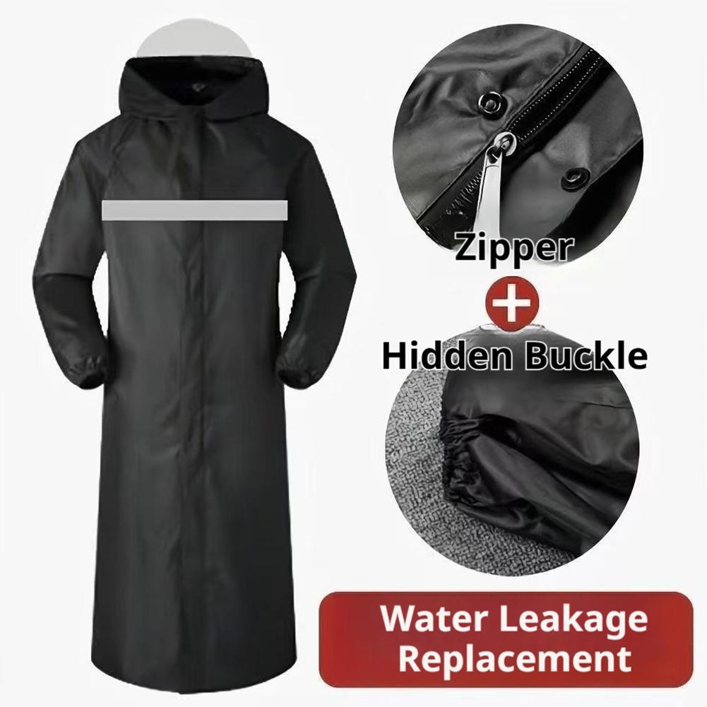 Unisex Full-Body Raincoat with - Cycling Commute Rain ulasan dan harga