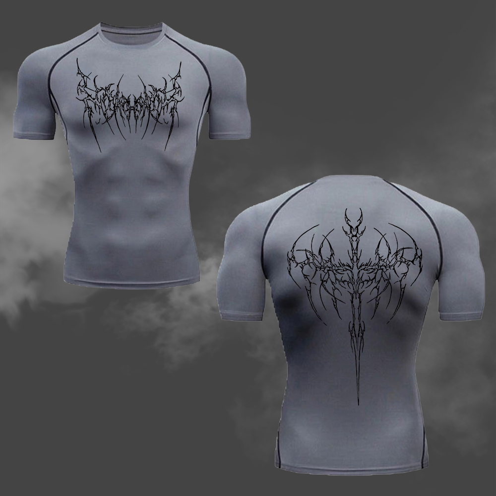 Men's Compression T-Shirt Goth - Cycling Commute Training ulasan dan harga