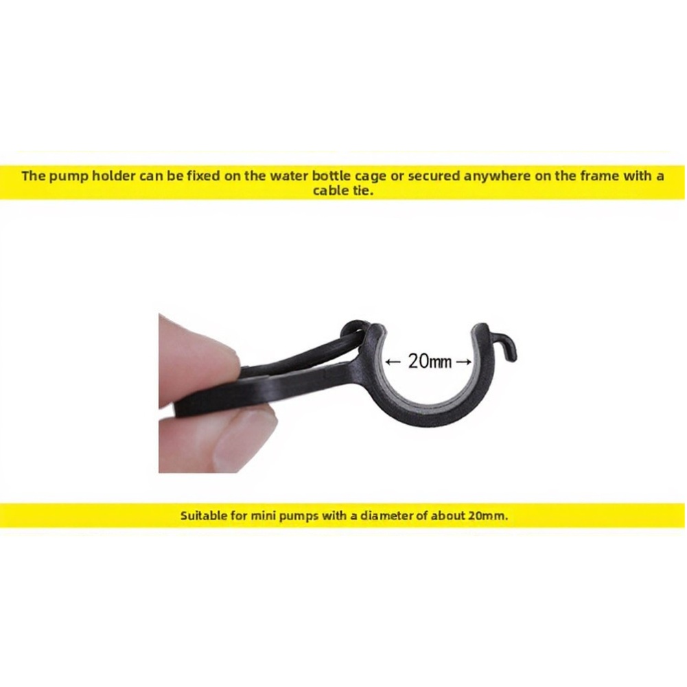 Floor Pump Holder Set 2pcs Nyl - Bike Pump Frame Mount ulasan dan harga
