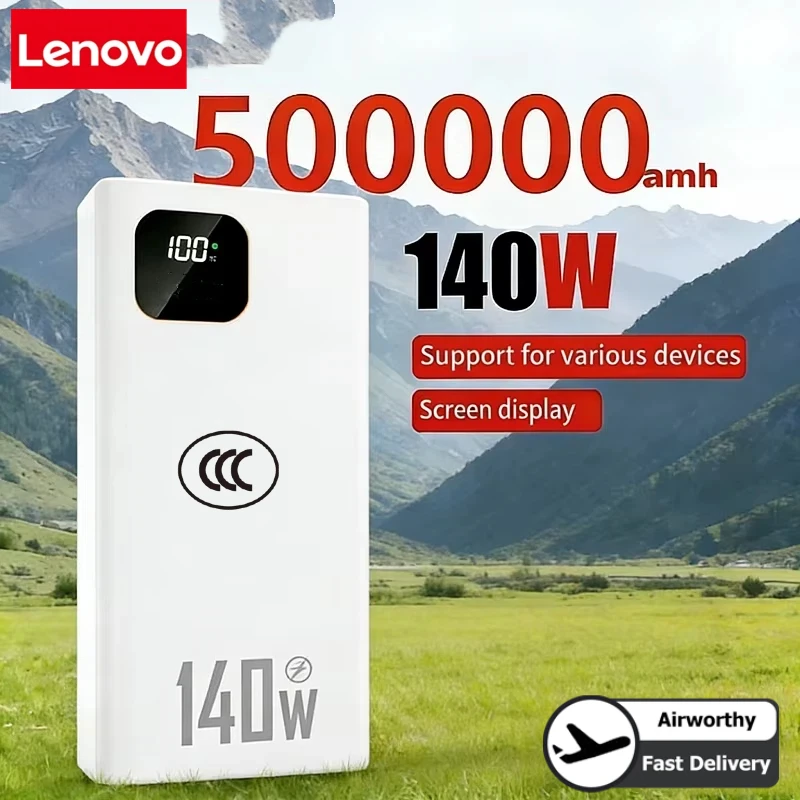 Lenovo 140W 500000mAh Ultra Ca - Usb Charger Dynamo ulasan dan harga
