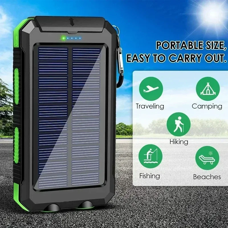 Lenovo 50000mAh Solar Power Ba - Usb Charger Dynamo ulasan dan harga
