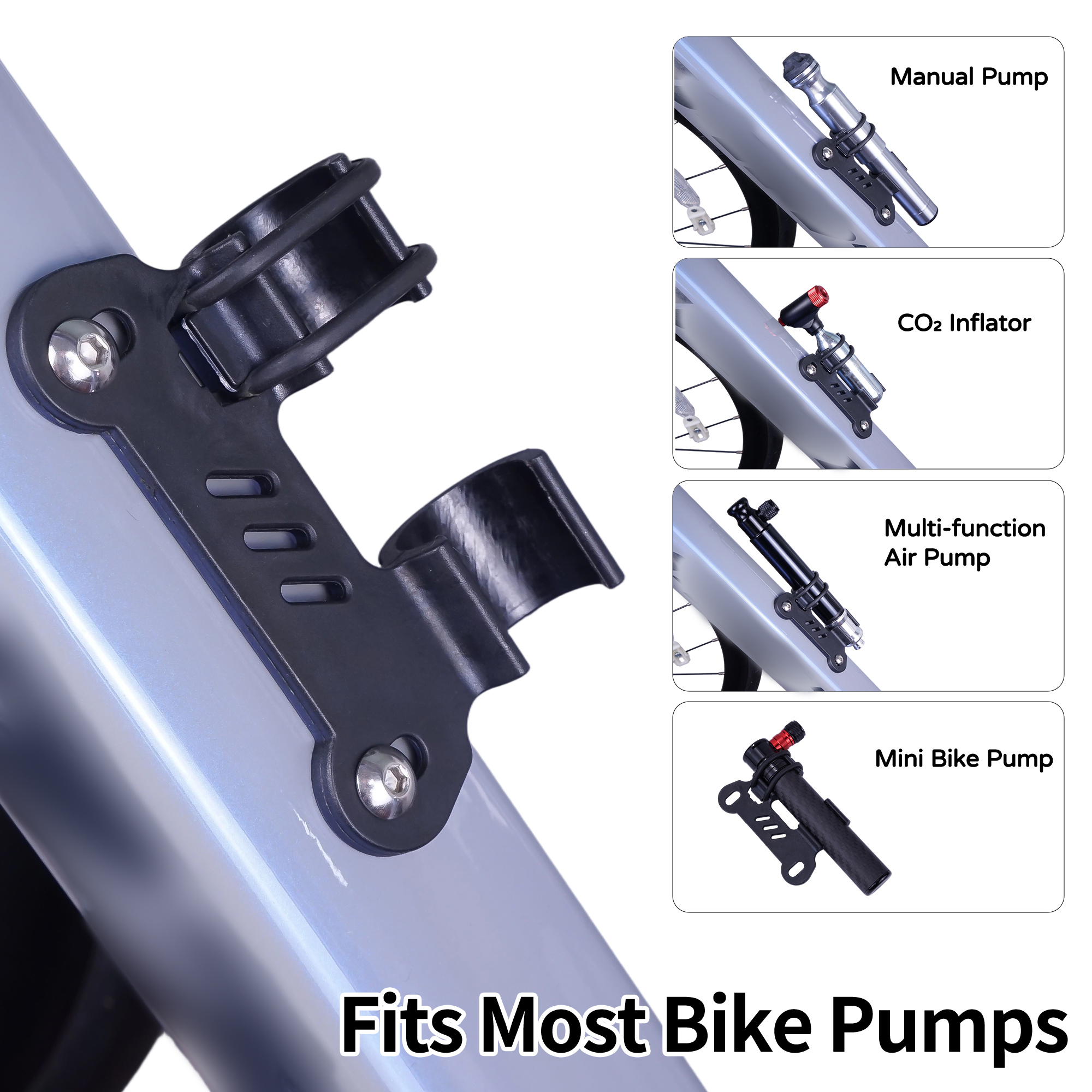 Bike Pump Holder Bracket Fixed - Bike Pump Frame Mount ulasan dan harga