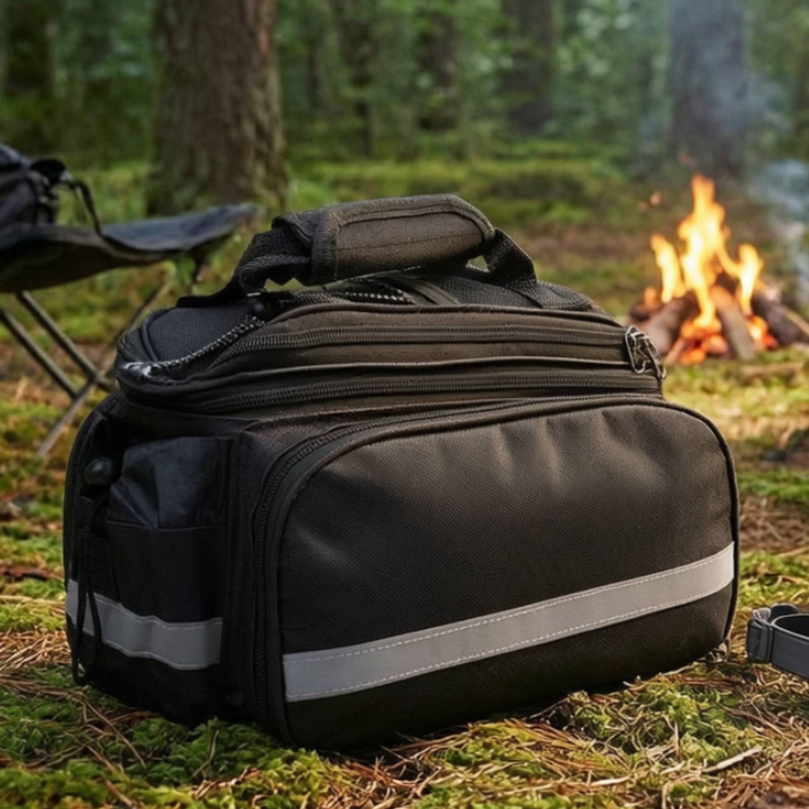 Bike Trunk Bag with Rain Cover - Cycling Commute Rain ulasan dan harga