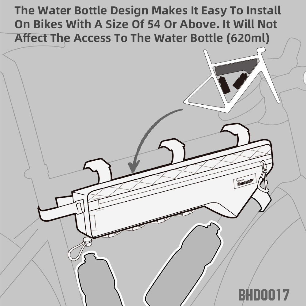 Rhinowalk Bike Frame Bag Water - Cycling Journey ulasan dan harga