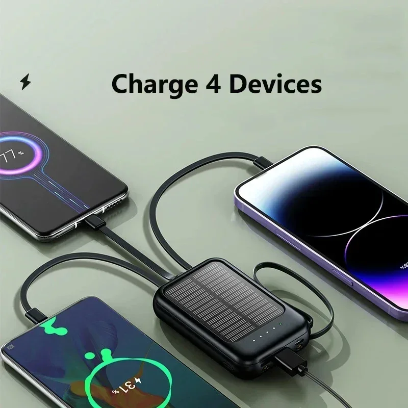 Power bank 50000mah Solar Powe - Usb Charger Dynamo ulasan dan harga