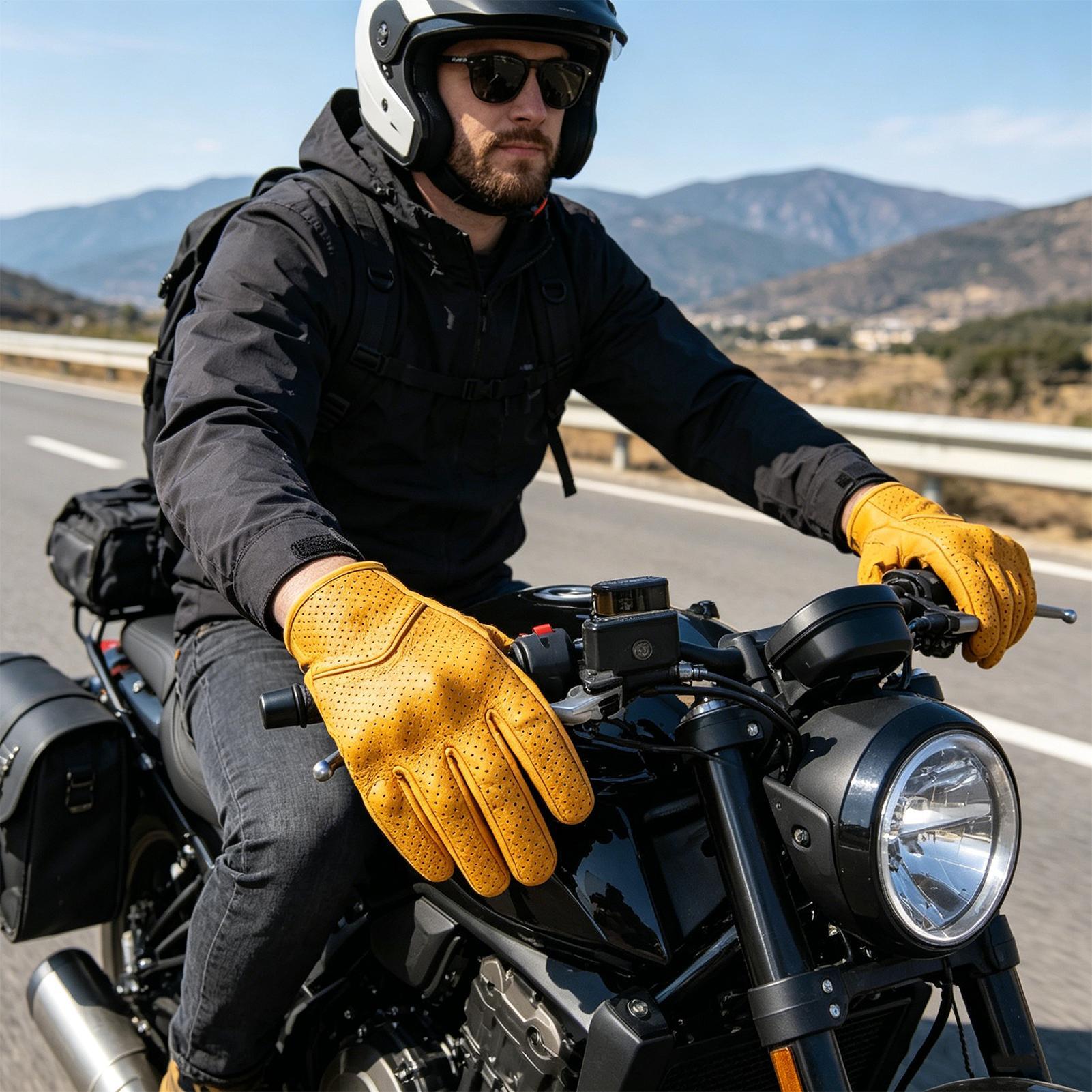 Motorcycle Retro Gloves Breath - Cycling In City ulasan dan harga