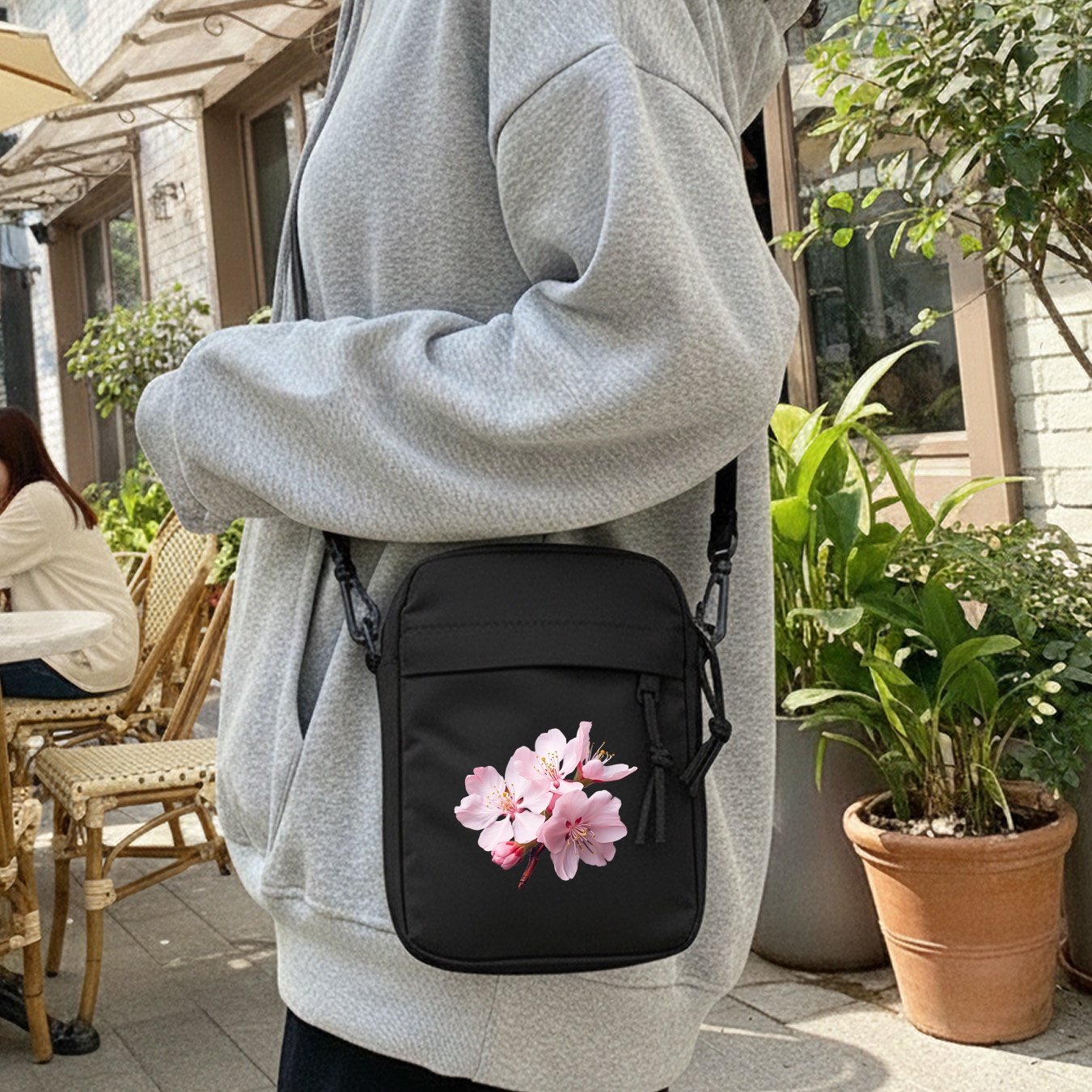 Sakura Floral Print Shoulder B - Cycling Commute ulasan dan harga