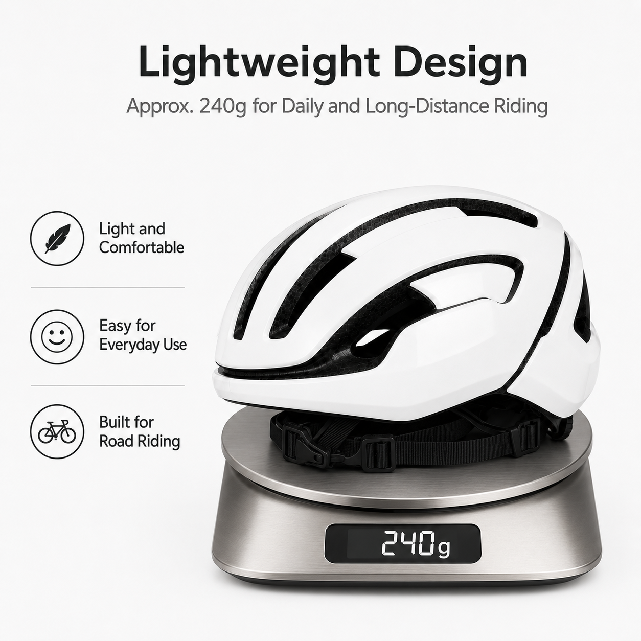 Road Cycling Helmet 54-60cm Li - Cycling Commute Training ulasan dan harga