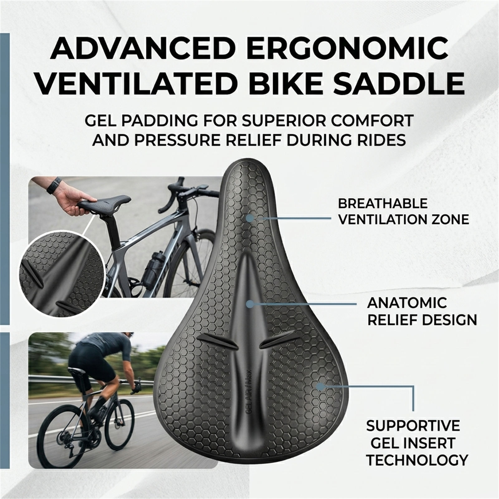 Silicone Bicycle Seat Cover Th - Cycling Commute ulasan dan harga