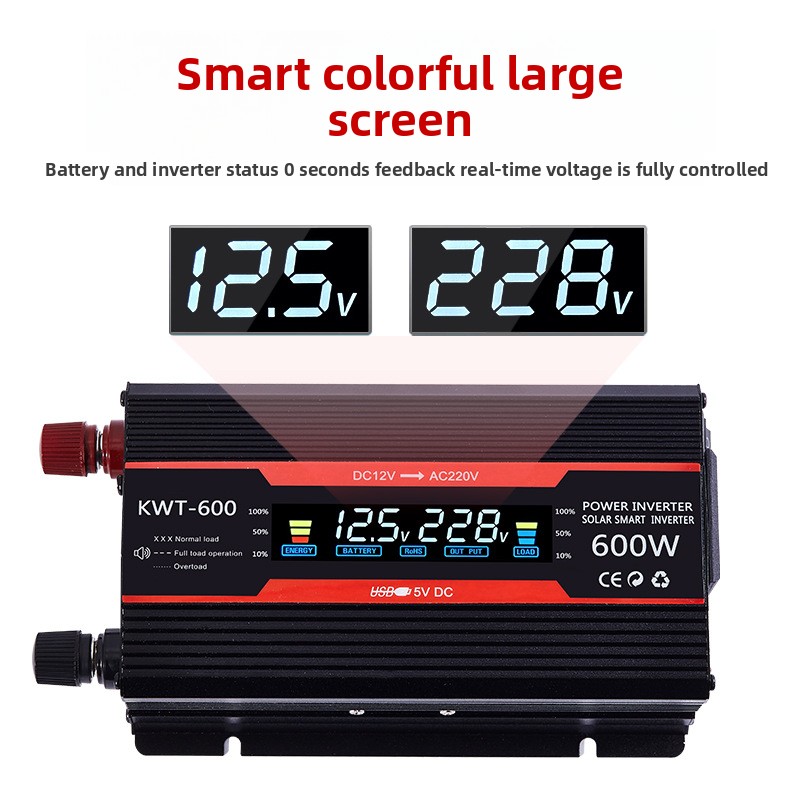 Inverter 12v 220v Solar Invert - Usb Charger Dynamo ulasan dan harga