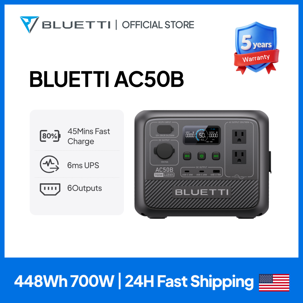 BLUETTI AC50B Portable Power S - Usb Charger Dynamo ulasan dan harga