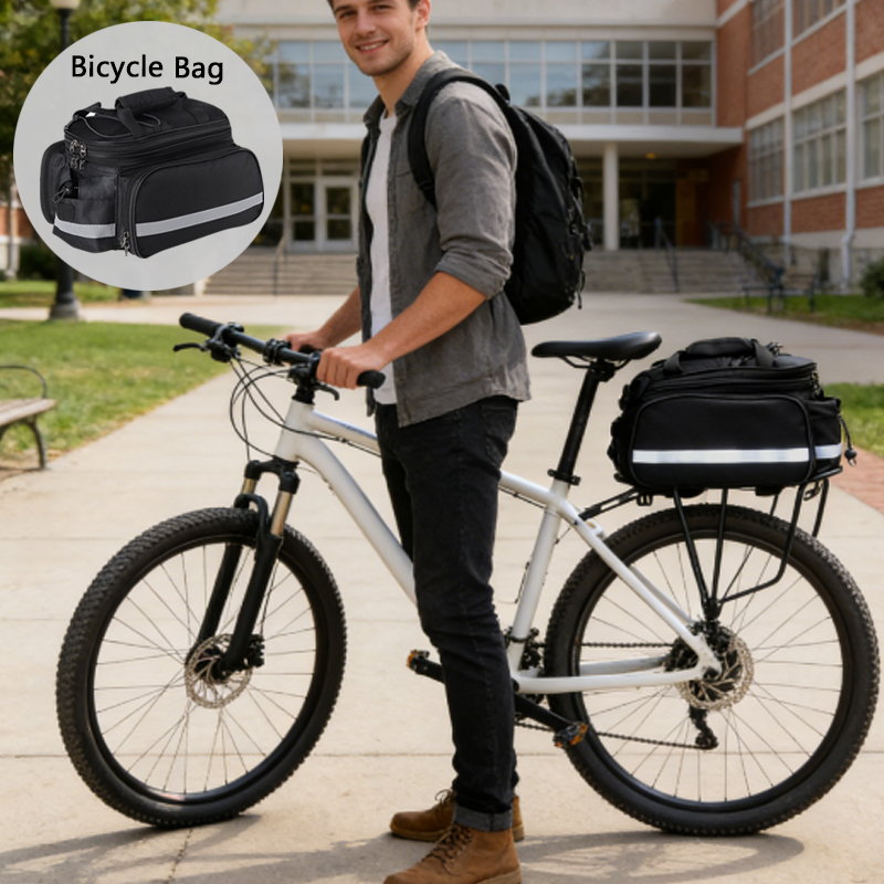 1pcs Bicycle Trunk Bag Bike Re - Cycling Commute Rain ulasan dan harga