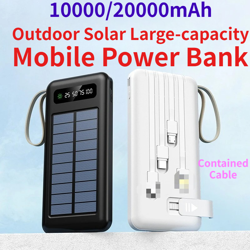 10000/20000mAh Outdoor Solar L - Usb Charger Dynamo ulasan dan harga