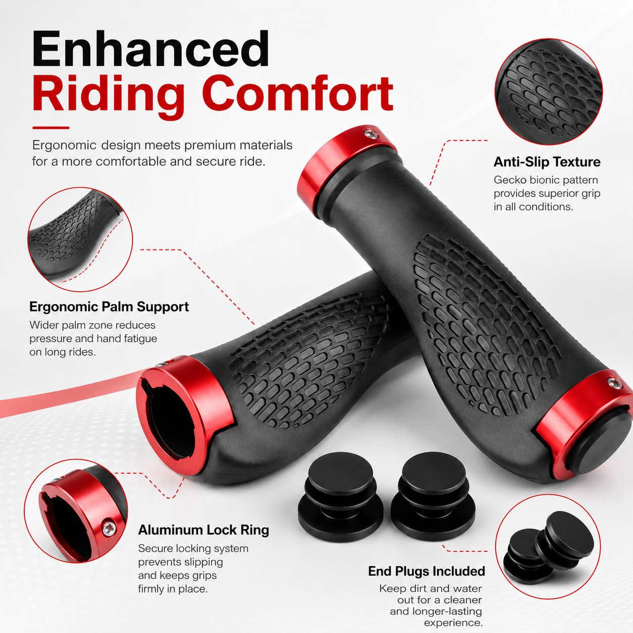 PINMOAP 2PCS Bike Handlebar Gr - Cycling In City ulasan dan harga