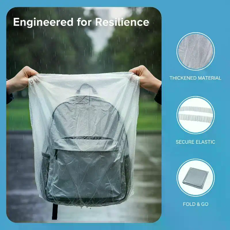 Disposable Backpack Rain Cover - Cycling Commute Rain ulasan dan harga
