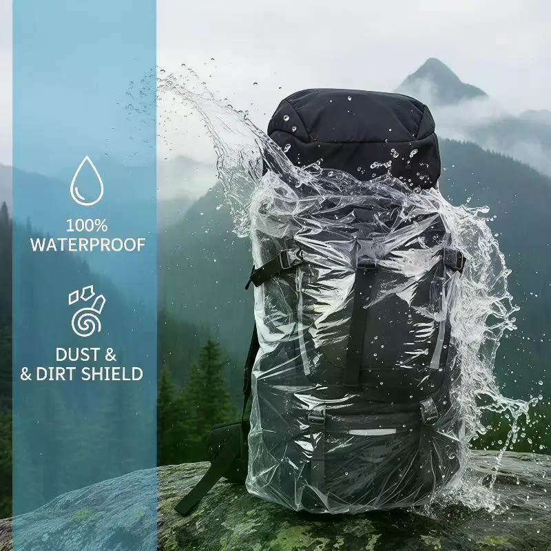 Disposable Backpack Rain Cover - Cycling Commute Rain ulasan dan harga