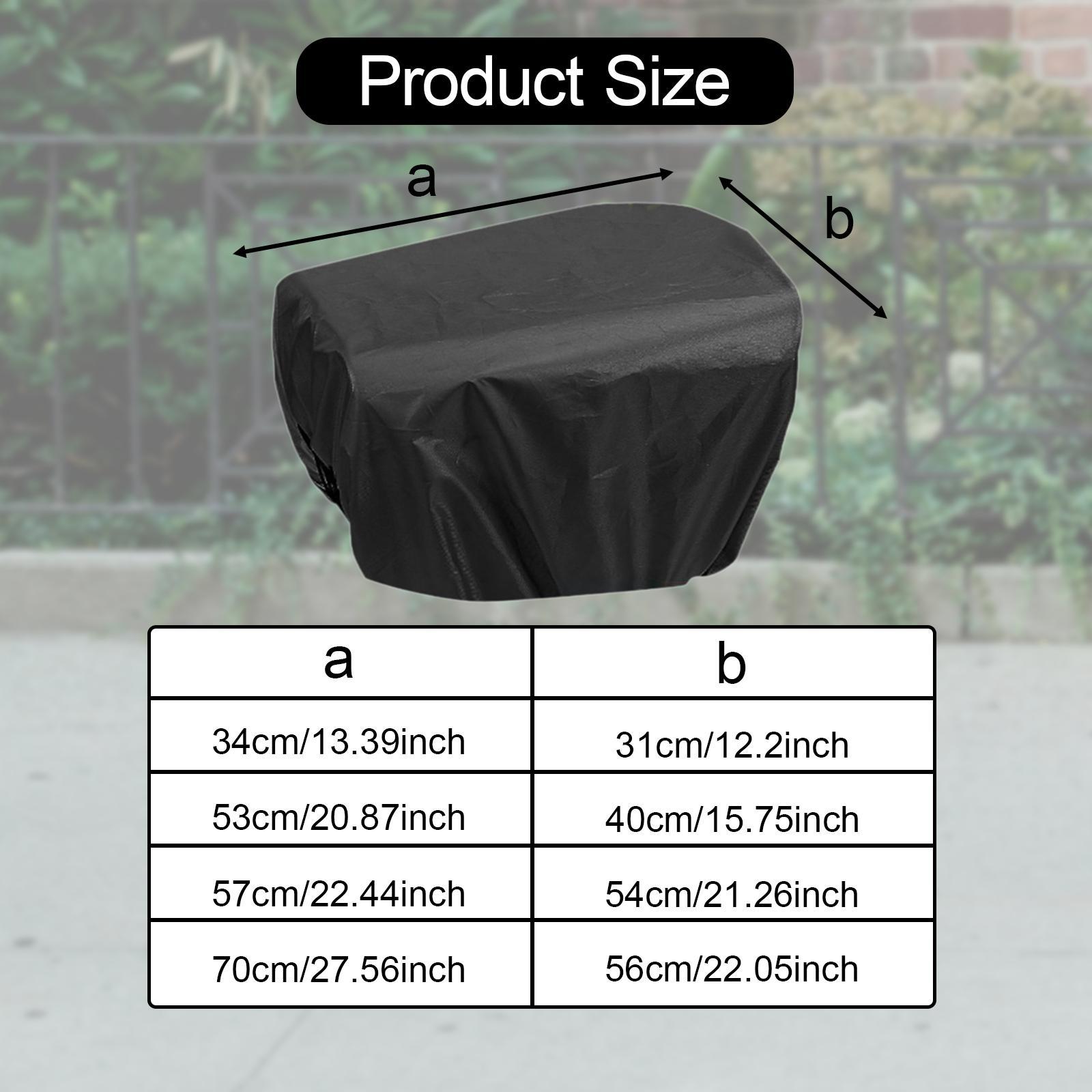 Black Waterproof Bicycle Baske - Cycling Commute Rain ulasan dan harga