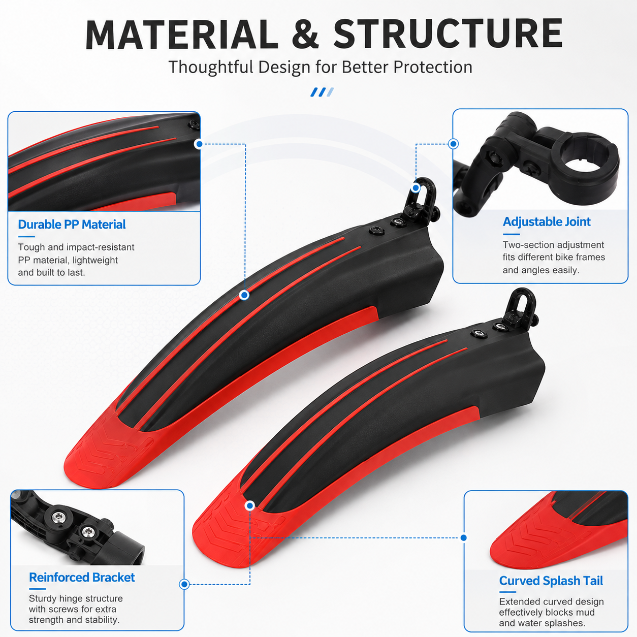 PINMOAP Mtb Road Bike Fender B - Cycling Commute Rain ulasan dan harga