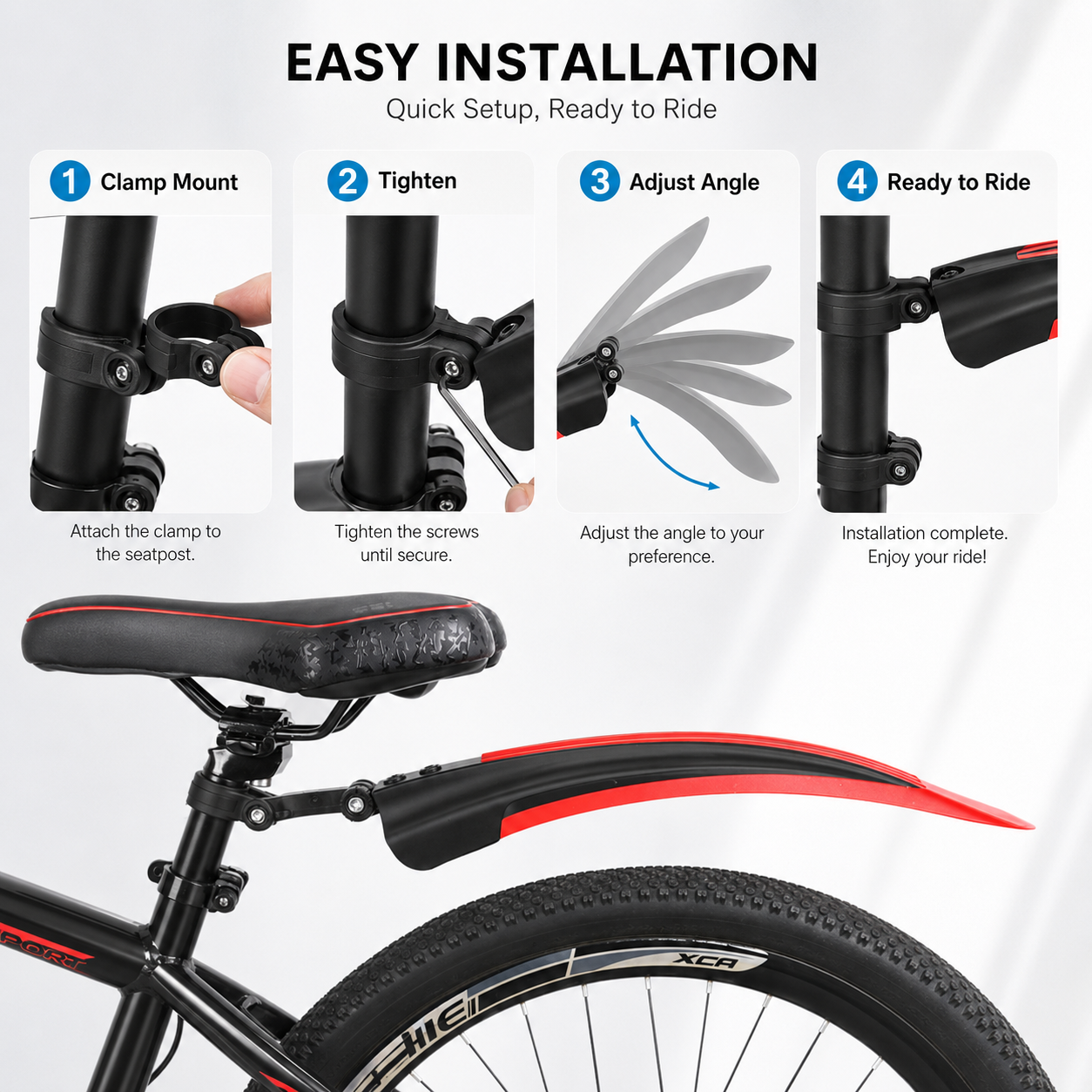 PINMOAP Mtb Road Bike Fender B - Cycling Commute Rain ulasan dan harga