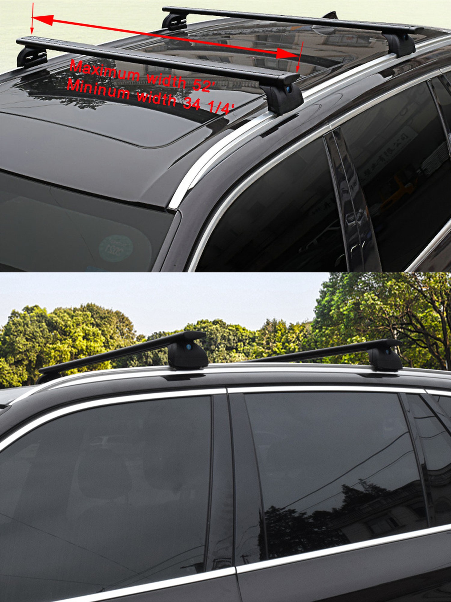 2PCS Aluminum Ajustable Crossb - Cargo Rack Aluminum ulasan dan harga