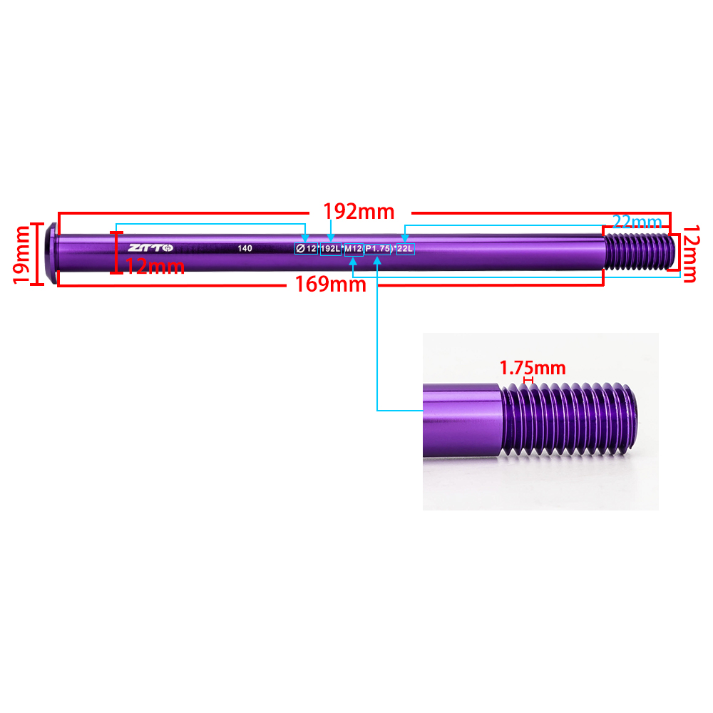 ZTTO M12xP1.0/1.5/1.75 MTB Roa - Dynamo Hub Front ulasan dan harga