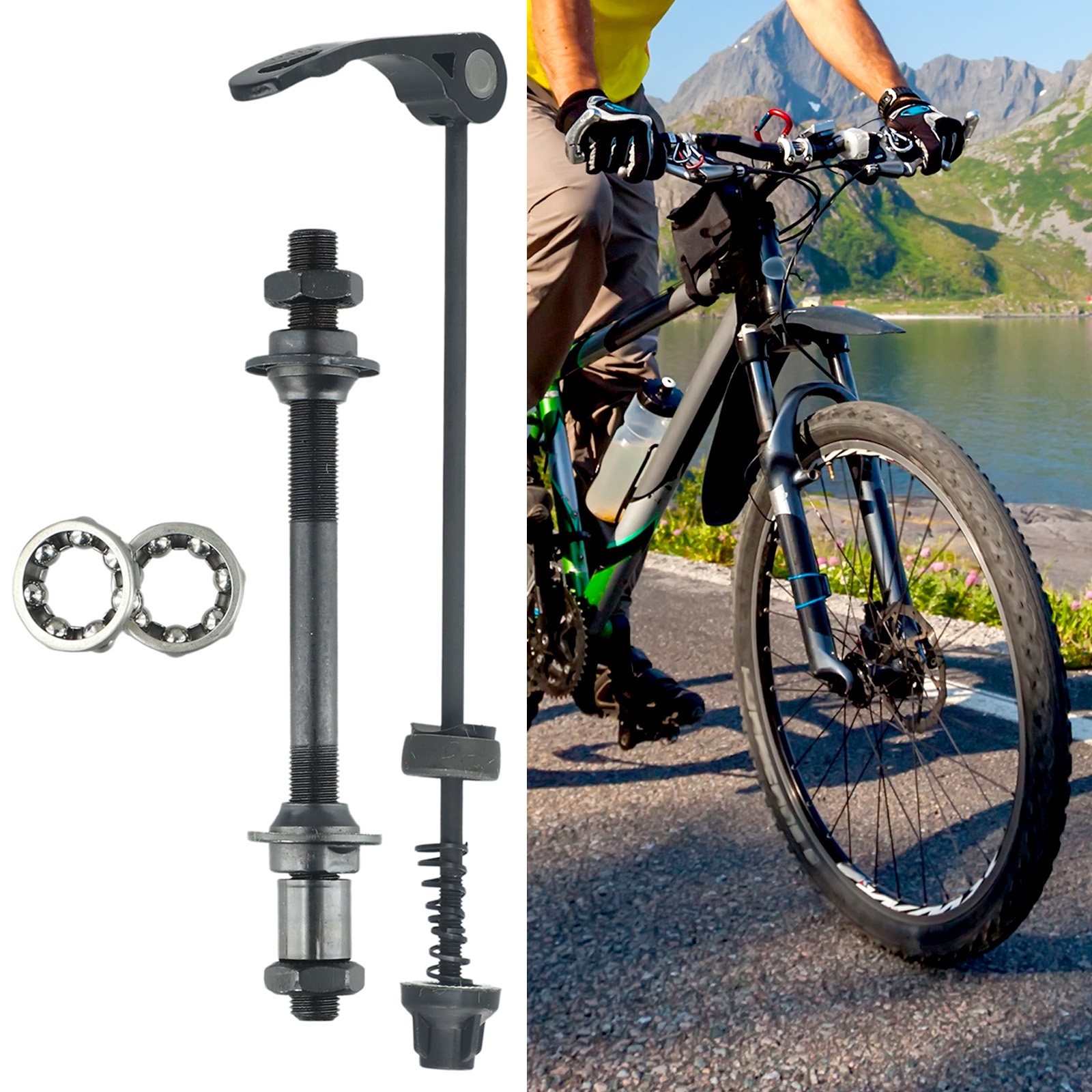 1 Set MTB Bike Axle Front Rear - Dynamo Hub Front ulasan dan harga