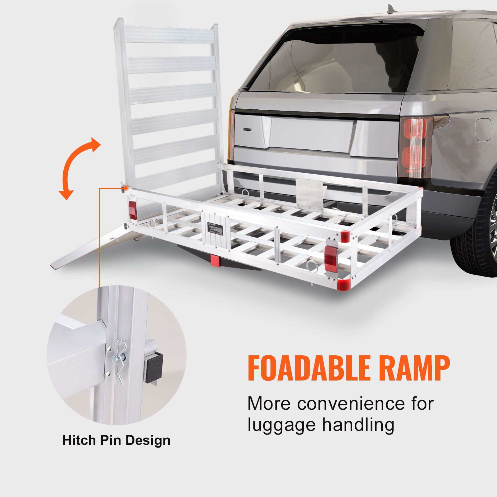 50 X 29.5 X 8.7 Inch Hitch Car - Cargo Rack Aluminum ulasan dan harga