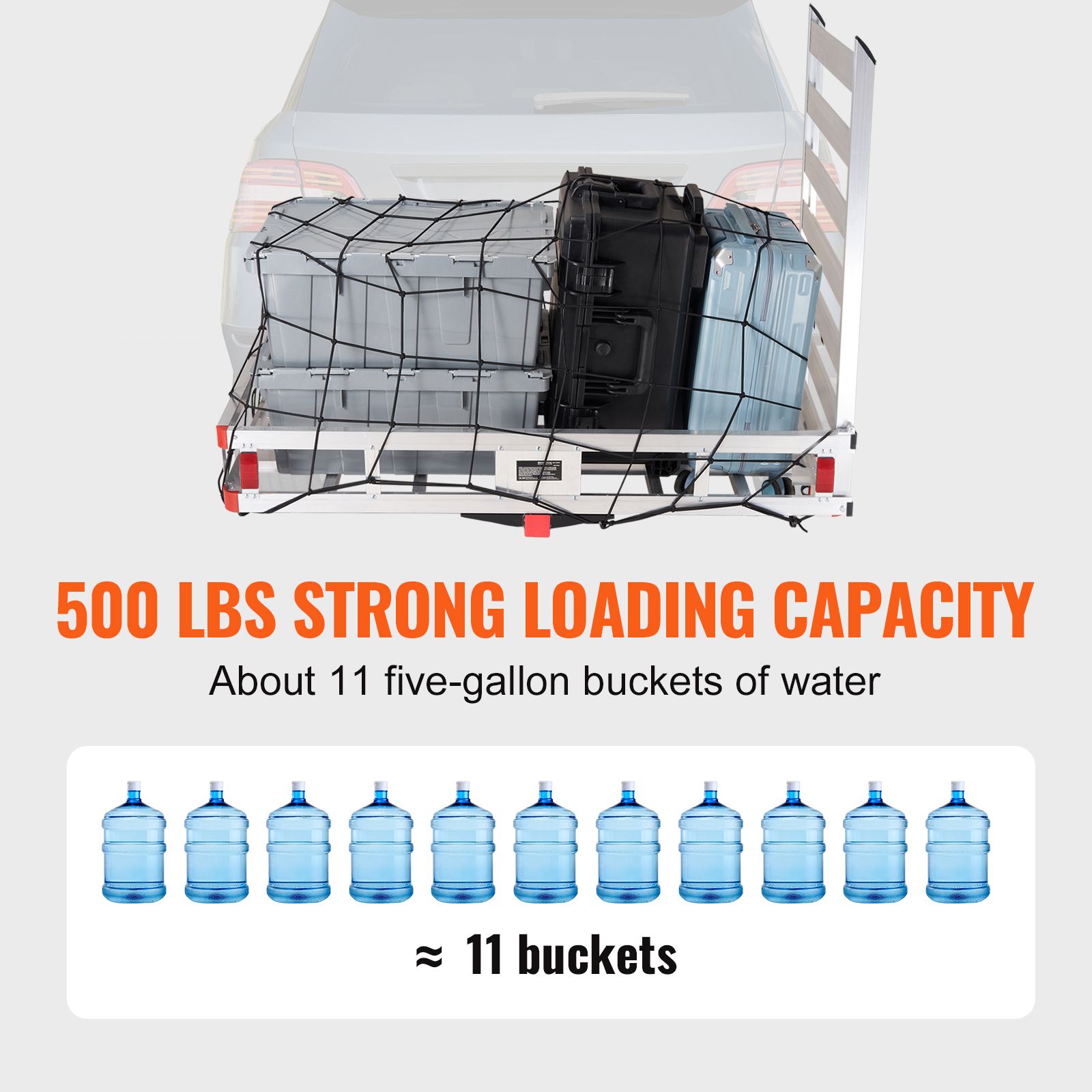 50 X 29.5 X 8.7 Inch Hitch Car - Cargo Rack Aluminum ulasan dan harga