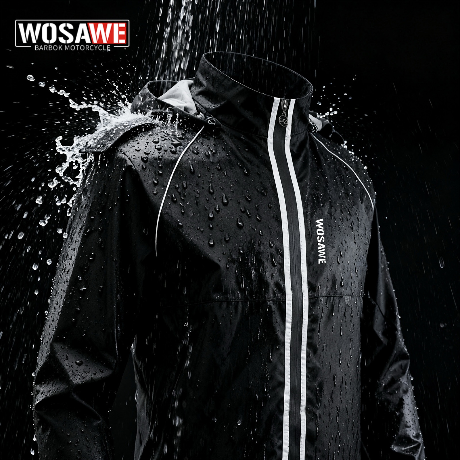 WOSAWE Reflective Motorcycle R - Cycling Commute Rain ulasan dan harga