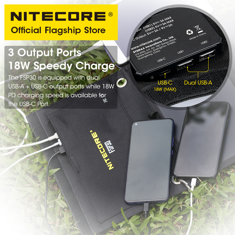 NITECORE FSP30 30W Portable So - Usb Charger Dynamo ulasan dan harga