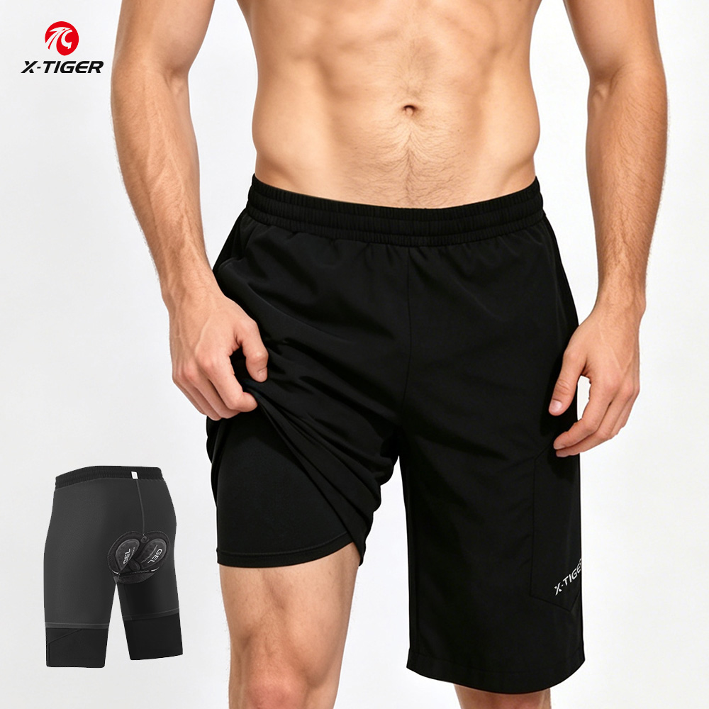 X-TIGER 2 in 1 Cycling Shorts  - Cycling Shorts For Commute ulasan dan harga