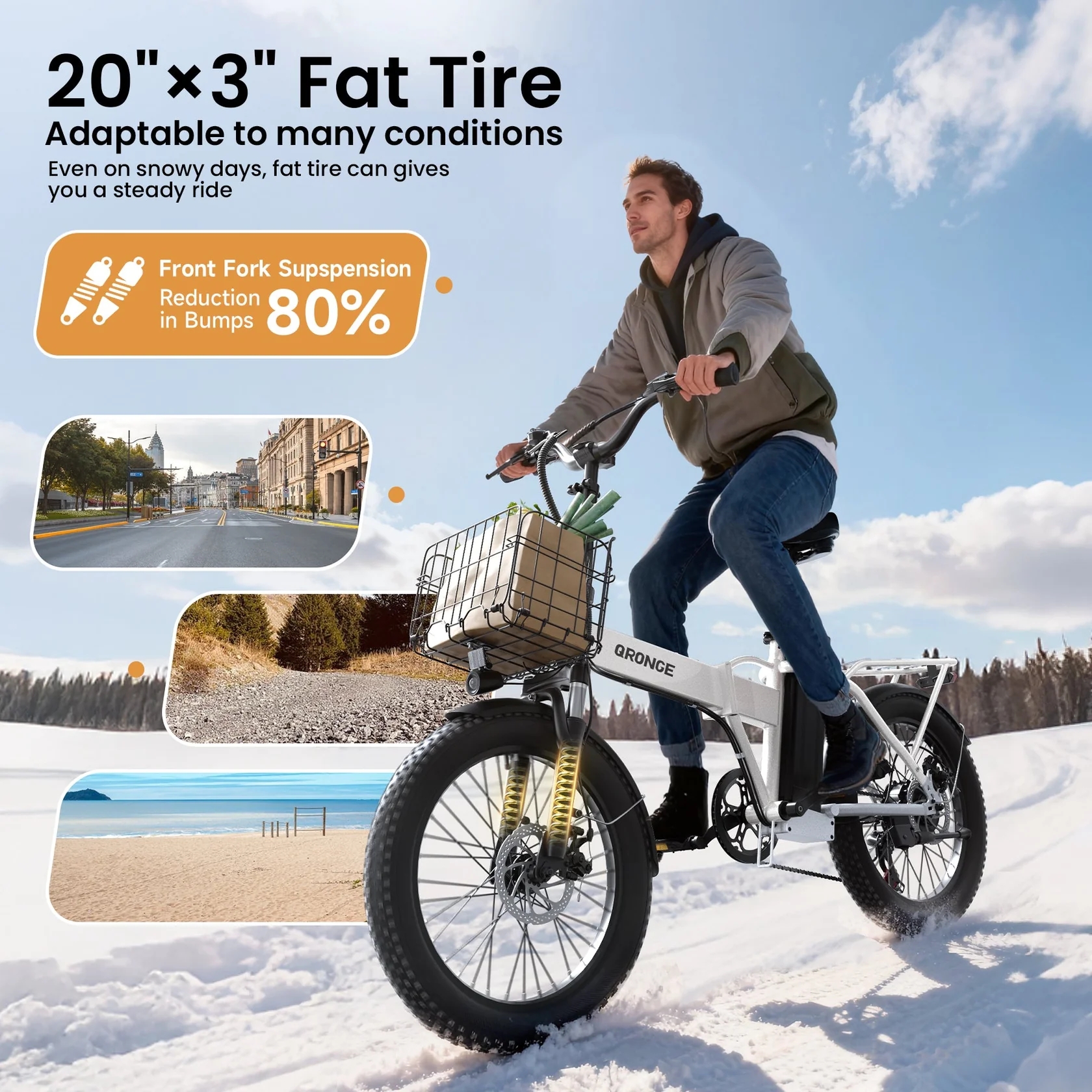 QRONGE Waterfall Folding Elect - Commuting With Bike ulasan dan harga